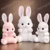 45 CM belle assis lapin en peluche jouets Kawaii longue oreille lapin en peluche oreiller en peluche doux poupées enfants anniversaire Brinquedos cadeau