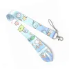 Coin de la mode Créature Téléphones Sangles Longes Porte-clés Japonais Sumikko Gurashi Animal Cartoon Imprimer Corde Lariat Étui pour téléphone portable Sangles de cou