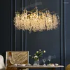 Pendant Lamps Artpad Crystal LED Chandeliers Lights G9 Ceiling Hanging Lamp For Living Room Home Loft Industrial Decor Luminaire