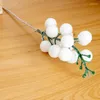 Dekorativa blommor konstgjord falska växter liten frukt halloween jul bär diy färg boll fest gåvor bröllop bord dekoration