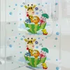 Muurstickers creatief cartoon dier voor kinderkamers decor giraffe lion pig poster badkamer waterdichte muurschildering sticker behang pvc