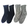 Men's Socks Mens Thermal Winter Short Cotton Thickened Plus Velvet Home Sleeping Soft Anti slip Floor Sock Male Gifts Fashion 221027