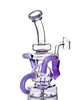 pink recycler oil rig Smoking Pipes VERY unique piece Inception Mini Vortex glass bubbler 14mm bowl percolators are reinforced