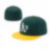 2023 Men039s Ferme Capes fermées Baseball Sports Tous les chapeaux ajustés Team Mix Couleur Fashion Hip Hop Classic 23 Color Flat Visor S6194862