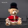 Cute Giant Inflatable Brown Bear Model Cartoon Animal Mascot Balloon Air Blow Up Plush Bear For Outdoor Christmas Decoration