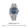 SUPERCLONE Armbandsur DAYJUST Lyxklockor Business Classic Diamond 41mm Automatisk Man Mekanisk Rostfritt Stål