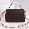 Croisette compact shoulder bag coated canvas leather Gold-color hardware women's classic Handbag luxury designer fashion cros229l