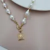 Girocollo punk multistrato collana di perle collare dichiarazione vergine maria moneta pendente gioielli da donna per regalo