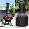 Storage Bags 190T Black Chiminea Cover Waterproof Protective Chimney Fire Pit Heater Weatherproof For Veranda Outdoor Garden122 21 61CM1