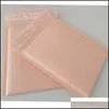 Confezione regalo 50 pezzi buste imbottite rosa Poly Bubble Mailer buste imbottite foderate Bk sacchetti Polymailer per imballaggio Maile autosigillante 220427 Drop De Dhktq