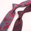Fliegen 7 cm Herren Paisley Floral Für Männer Handgefertigte Polyester-Krawatte Hochzeit Krawatte Business-Krawatten