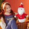 Poupées de noël Kawaii 40cm, joli bonhomme de neige, élan, père noël, jouets en peluche, oreiller doux, décoration de noël, cadeau pour enfants filles