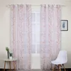 Rideau Design Jacquard de Style européen, décoration de maison, tissus en Tulle modernes, panneau transparent en Organza, traitement de fenêtre