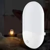 Nattljus Automatisk LED -plugg i energibesparande Dusk Dawn Sensor Lampor Låg effektförbrukning för sängplatser i Bedside Kids 'Sovrum