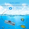 Underwater Fishing Camera Dual 160mm 42mm Waterproof Convertible Viewing Angle