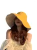 Capas de bola ambos os lados estão disponíveis dobrando chapéu de verão feminino de verão viseira férias frias lasas lase betas chapéus sólidos