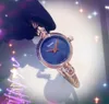 인기있는 여성 소형 꿀벌 시계 25mm 쿼츠 수입 운동 시계 패션 스테인리스 스틸 브레이슬릿 프리미엄 가격 비즈니스 좋은 보이는 손목 시계 선물