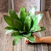 Decorative Flowers 27/34cm Tropical Succulents Plants Artificial Cactus Desert Tree Plastic Agave Leaves Real Touch Aloe Fake Foliage Wall