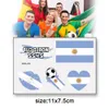 2022 Vlag Tijdelijke tattoo -stickers Cheerleading Waterdichte sportactiviteiten Voetbalfans Face Fake Tattoo Party Decoration Body Strong FY2550 B1031