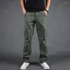 Men's Pants Men's Cargo Mens Casual Multi Pockets Men Outwear Army Straight Slacks Long Trousers Plus Size