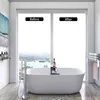 Autocollants de fenêtre Total Blackout Self Adhesive Film blanc Miroir OPAQUE Sticker en verre de protection de la vie privée pour la salle de bain Kitchen 2 mètres