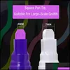 Marker 8 PCS Sıvı Tebeşir İşaretli Kalemler Set Silinebilir Renk Yüksek Helek LED LED yazma tahtası tahta cam pencere kalemi boyama sanat mar dhydp