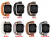 Faixa de couro genuíno de cinta de círculo duplo para bandas de relógio Apple 38/42/40/41/44/45/49mm iwatch watchbands watch acessórios