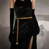Cinture Vita Corsetto Lunga catena per le donne Cinture 2022 Designer di lusso Marca oro Heavy Metal Abiti eleganti su Jeans Regalo Moda femminile T221028