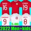 Polen Soccer Jerseys Lewandowski National Team Jersey 2022 World Cup Football Shirts Milik Piszczek Piatek Grosicki Krychowiak Zielinski Blaszczykowski Kit
