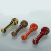 COOL Colorful Pyrex Thick Glass Pipes Portable Innovative Design Spoon Filter Dry Herb Tobacco Bong Handpipe Handmade Oil Rigs Smoking Cigarette Holder