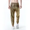 Men's Pants Snake Print Bronzing Casual European Size Men's Corset Trousers Plus Elastic Waist Sweatpants Autumn