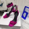 Buckle 105mm suède sandalen stiletto mode hiel echte lederen pompen avondschoenen dames met hoge hakken luxe ontwerpers enkel wrapping schoen fabrieksschoenen schoenen