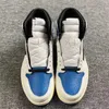 2021 Retro Authentic 1 Travis Scotts Fragment Man Dress Shoes High Low OG 1s SP TS Cactus Jack Military Blue SB PlayStation Sports Sneakers
