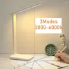 Bordslampor A2 10 W LED-skrivbordsl￤sning Ljus s￤ng nattlampa ￖgonproduktion 9 l￤gen USB laddning Touch Switch Foldbar 3000-6000K