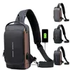 Outdoor Bags Fashion Shoulder for Men Waterproof USB Man Crossbody Anti-Theft Short Travel Messenger Sling Designer Chest 221027