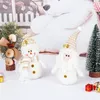 Weihnachtsdekoration, Zwergenpuppe, alter Plüsch-Schneemann, Weihnachtsmann, Anhänger, Geschenke, Ornamente, Weihnachtsbaumdekoration, Dekorationen, fröhliche Geschenke, Meer B5