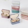 Pudełka biżuterii mini pudełko dla kobiet podróży przenośne kolczyki kolczyki