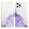 Marble Leather Cases For iphone 14 13 12 11 pro max XS XR Flip Leather Stand Wallet Phone Cover