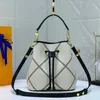 Diseñador NeoNoe Cordón Extraíble Correa ajustable Hombro Neo Verano Noe Bolsas Letras de impresión de lujo Cuero en relieve Mujeres Cubo Niza