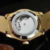 Top luxe merk heren automatisch mechanisch horloge zakelijke vrije tijd multifunctionele sun moon star tourbillon roestvrijstalen kast lederen horloges