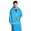 Eva Women Man Homem transparente adulto capa de chuva ao ar livre Caminhadas de chuva viagens ￠ prova d'￡gua casaco de chuva com capuz zxf37