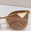 Occhiali Symbol Metal Pink Sunglasses Gold Eyewear Frames SPR50Z Housewife Inspired Logo Lens with Triangle Pattern Womens Personalized Casual Glasses PR50Z