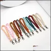 Keychains Lanyards DHS BOHO BAG Tillbehör Rame Wristlet Keychains Wrist Lanyard Strap Keyring Armband Blandade färg Rames Brai Dhhgs