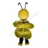 Performance Bee Mascot Costume Halloween Christmas Fancy Farty Dress Cartoon Character Outfit Suit Carnival Unisex Adults Outfit