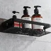 Badrumshyllor Aluminiumlegering utan borrning Väggmonterad hörnhylla dusch förvaringsställ hållare toalett makeup arrangör för schampo 221102