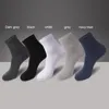 Chaussettes pour hommes 10 PairsLot Haute Qualité Coton Noir Affaires Respirant Automne Hiver Homme Cadeau Sox PLus Taille40-45 221027