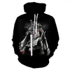 Sweats à capuche pour hommes 2022 automne et hiver chevaliers templiers drôle Harajuku mode hommes femmes 3DPrint Streetwear beau pull