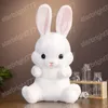 45 CM belle assis lapin en peluche jouets Kawaii longue oreille lapin en peluche oreiller en peluche doux poupées enfants anniversaire Brinquedos cadeau