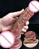 Skönhetsartiklar kvinnlig onani glidande förhud simulering dildo realistisk s g spot stimulerar mjuk silikon penis enorm stor