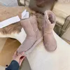 Australian Classic Warm Home Shoes Womens Mini Half Snow Boot USA GS 585401 Winter Full furry Fluffy furry Satin Ankle Bootss Booties pantoufles US4-12